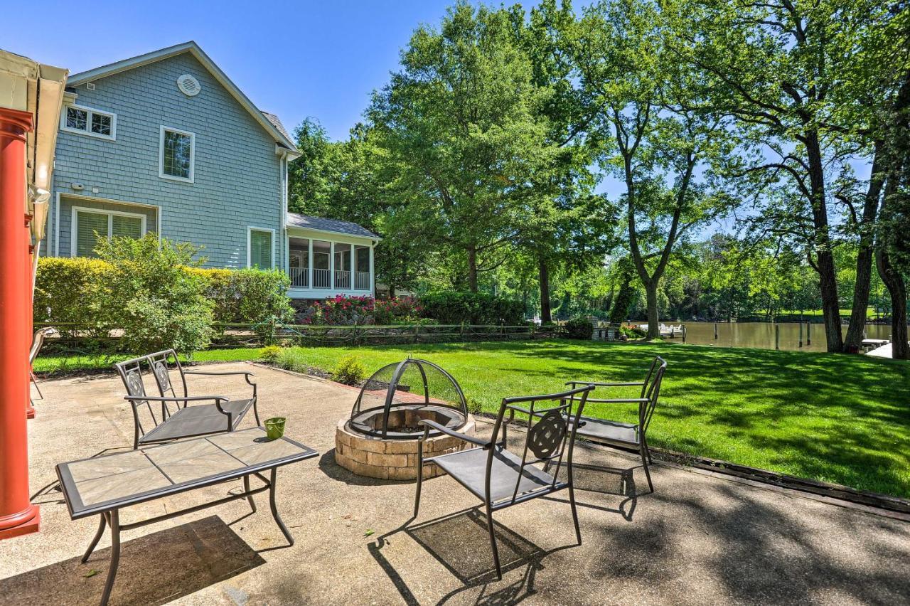 Waterfront Annapolis Home Fire Pit And Fishing Pier Екстериор снимка