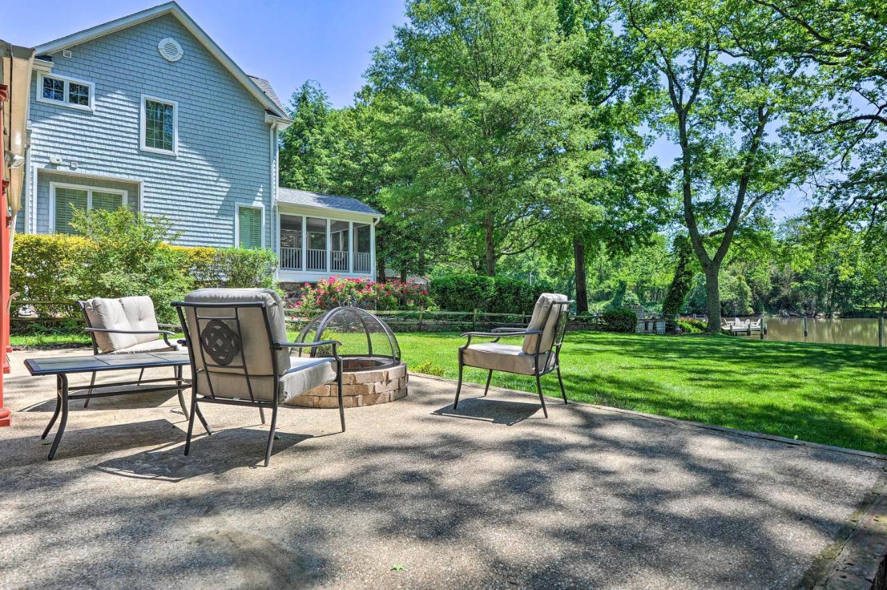 Waterfront Annapolis Home Fire Pit And Fishing Pier Екстериор снимка