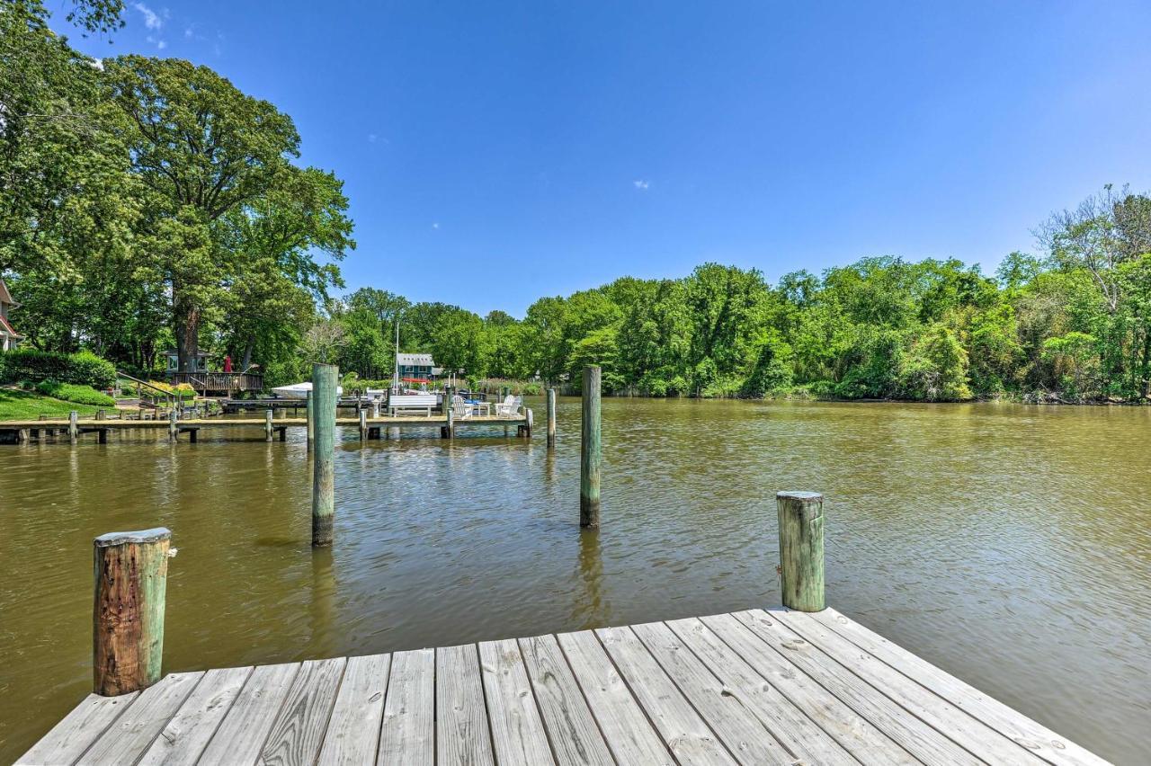 Waterfront Annapolis Home Fire Pit And Fishing Pier Екстериор снимка